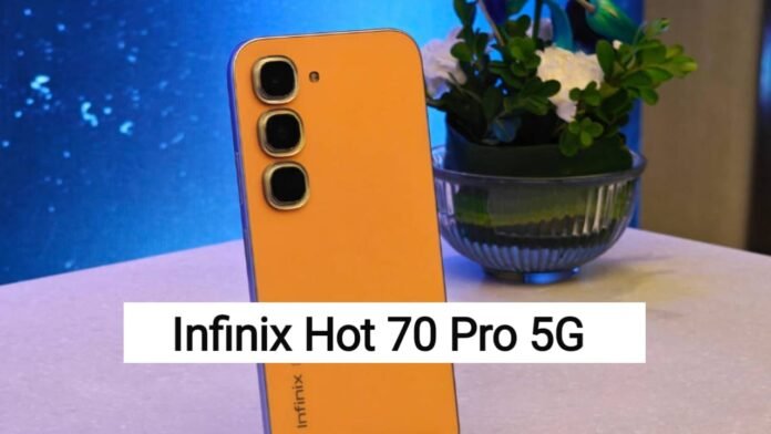 Unique color-changing Infinix Hot 70 Pro 5G smartphone launched.