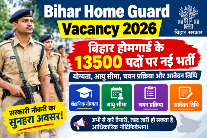 Bihar Home Guard Vacancy 2026 Recruitment