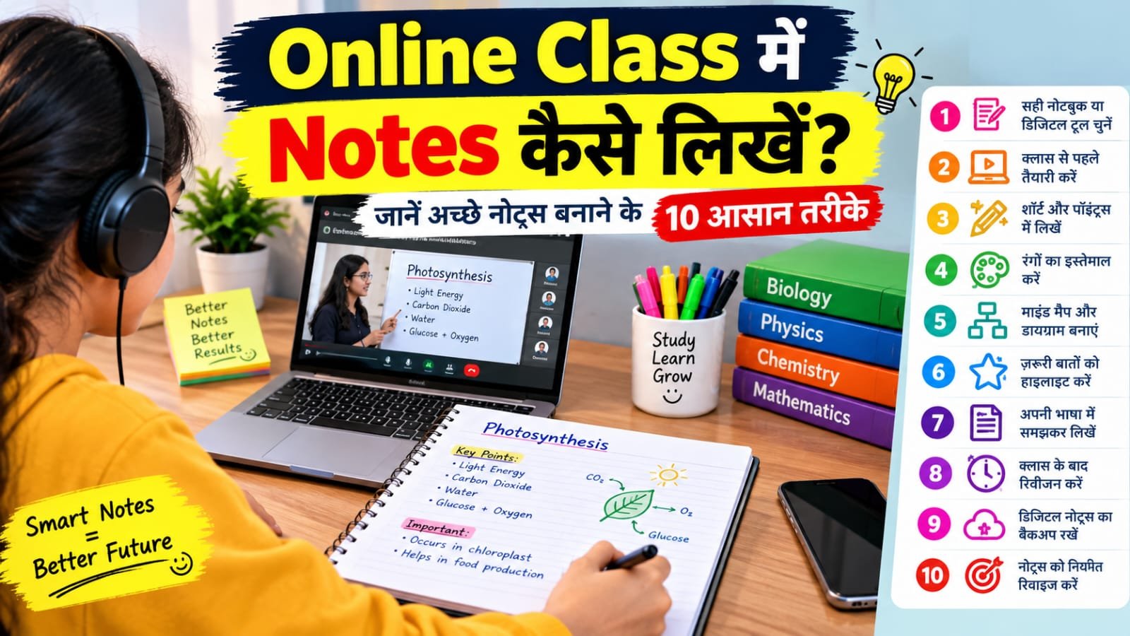 How to take notes during online classes