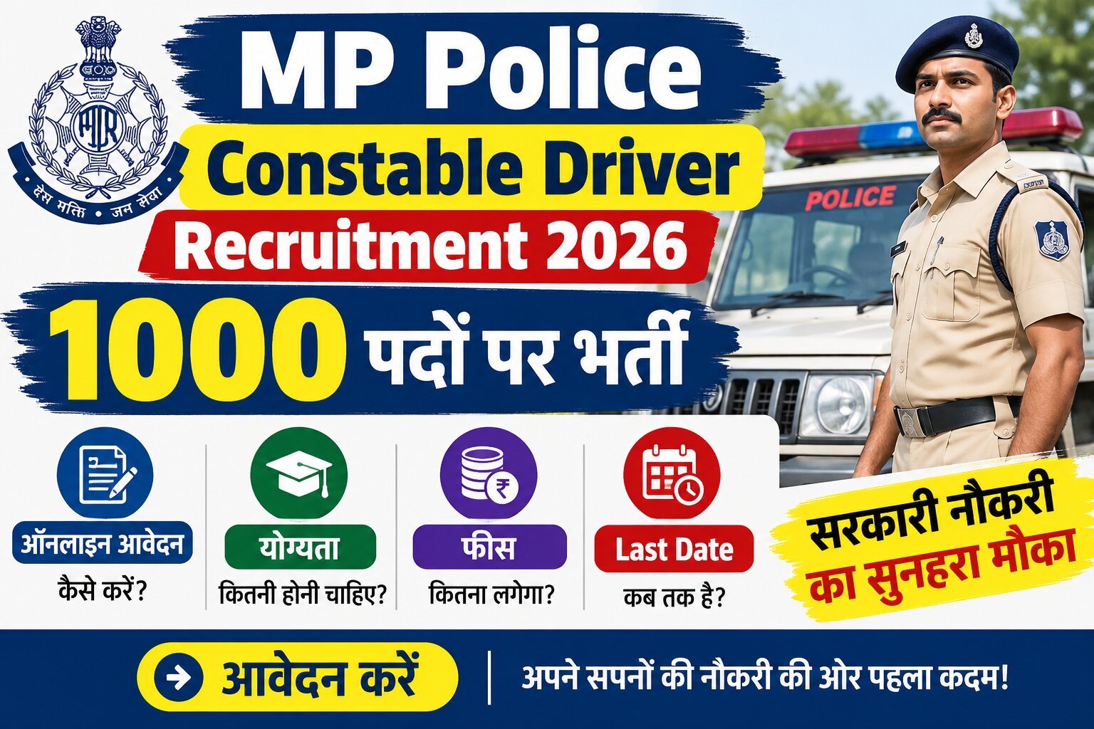 MP Police Constable Driver Recruitment 2026