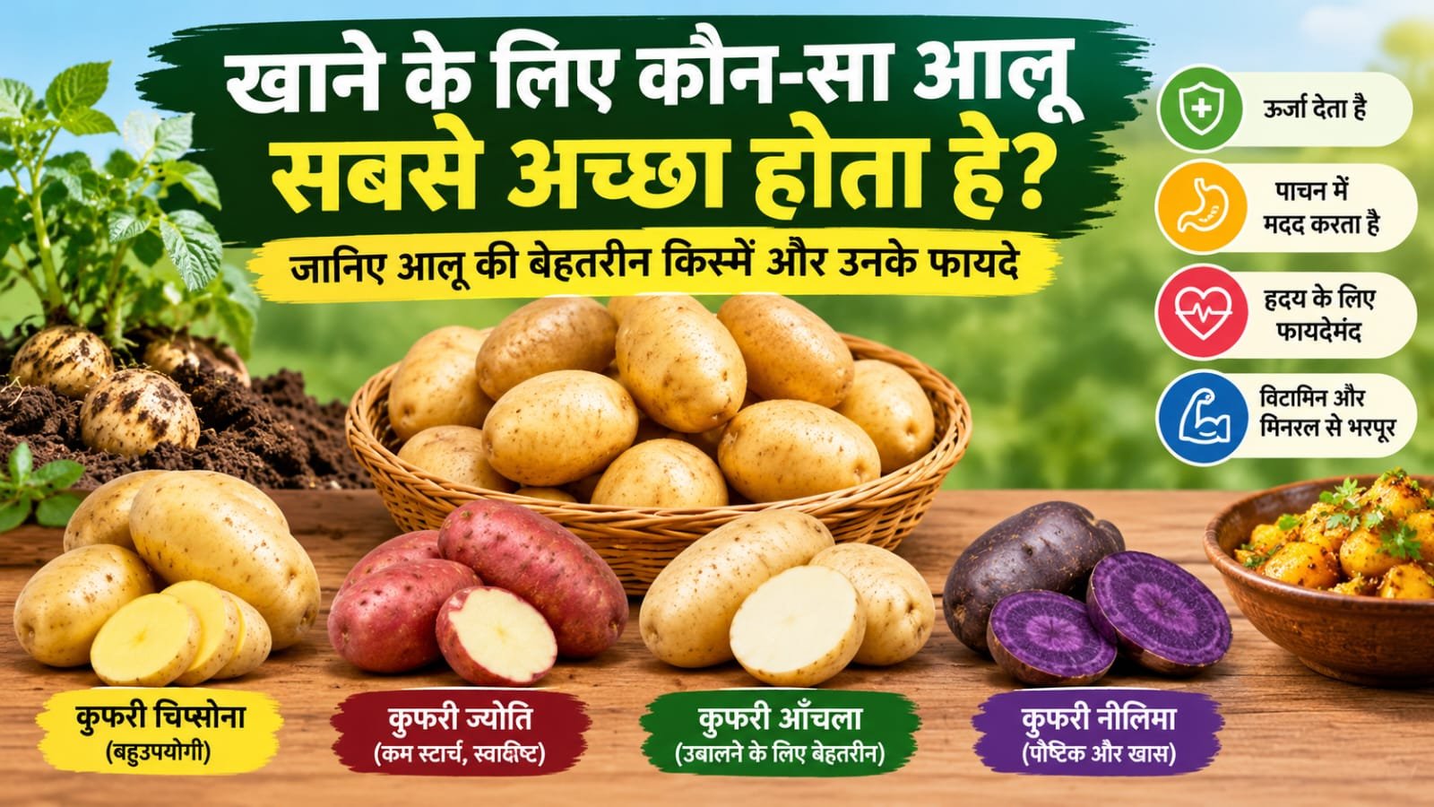 खाने के लिए कौन-सा आलू सबसे अच्छा होता है