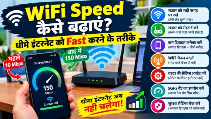 WiFi Speed Kaise Badhaye
